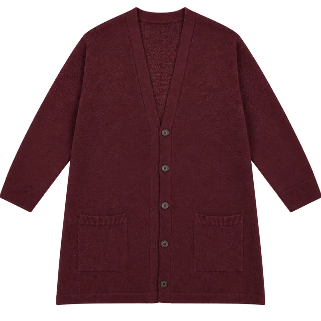 AEO Burgundy Button down  Cardigan Sweater XL 
