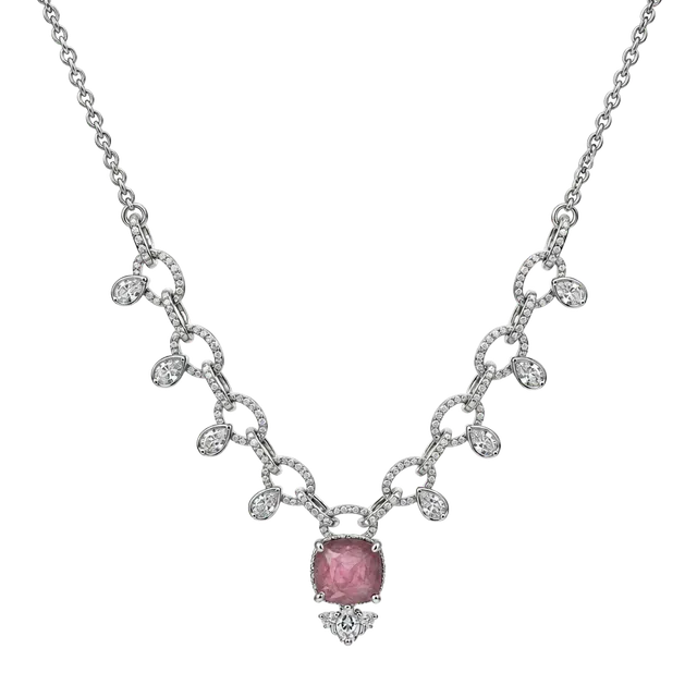 BP 1/250 Rare Unicorn Rose Quartz Rhodium GORGEOUS