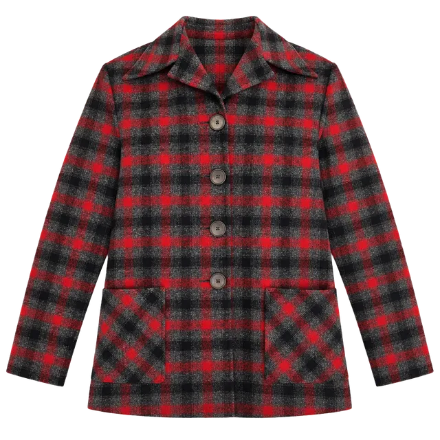 Pendleton Vintage 1950s 49er Wool Jacket Red Black Plaid
