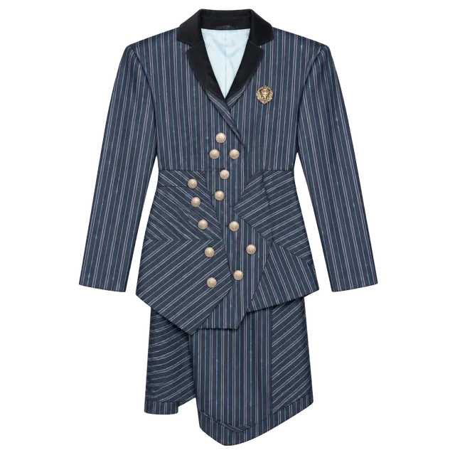 Wicked Elphaba Shiz 1 Piece Set Dress Size S (6/6X) Striped