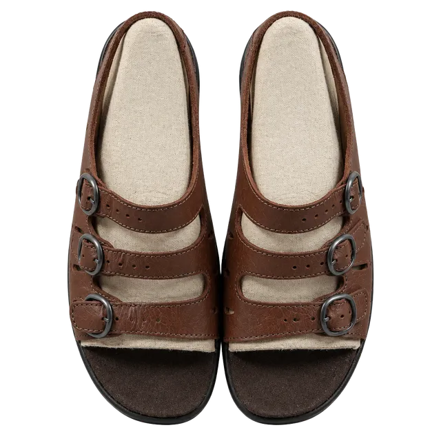 Clarks Springers Sandals Brown Leather
