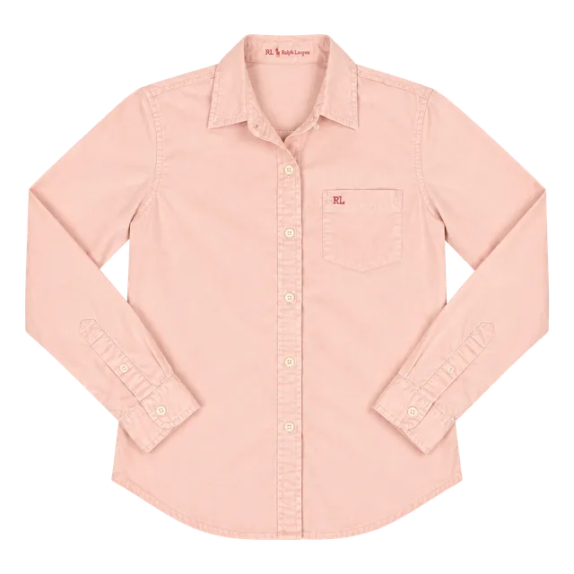 Polo Jeans Ralph Lauren Pink Button Down Shirt XS Y2K Preppy Cotton