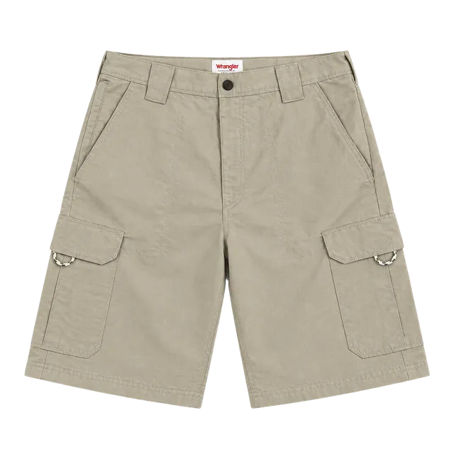 Wrangler Authentics Cargo Shorts Size 33 Tan Nylon