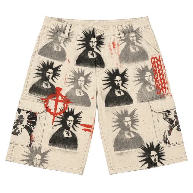 Levi Strauss Signature Custom Punk Cargo Shorts Size 16 Regular