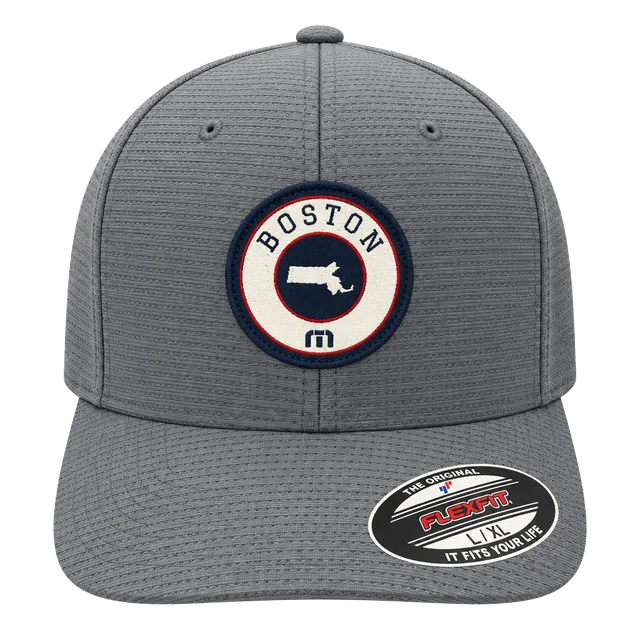 Travis Matthew Hat Fitted Cap Gray Flex Fit Size L/XL Boston Massachusetts Golf
