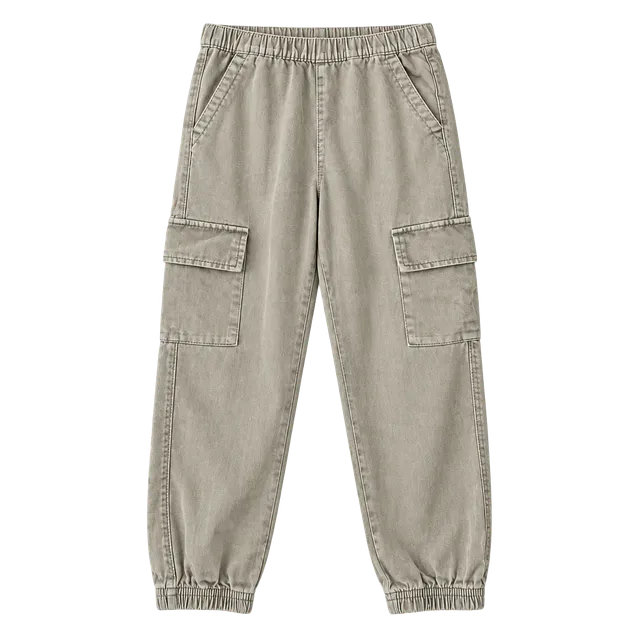 Girls Old Navy Cargo Jogger Pants Size M (8) Tan Elastic Waist
