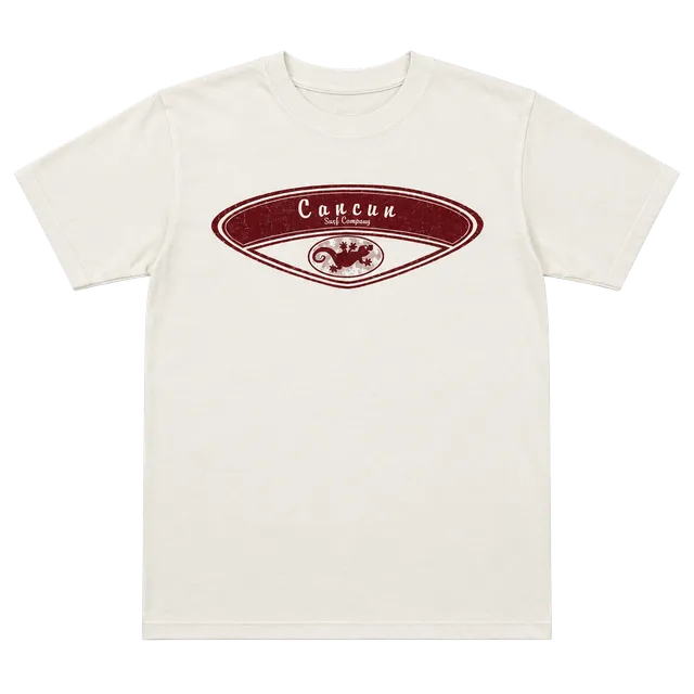 Yazbek Cancun Surf Company T-Shirt Size S White Graphic Tee