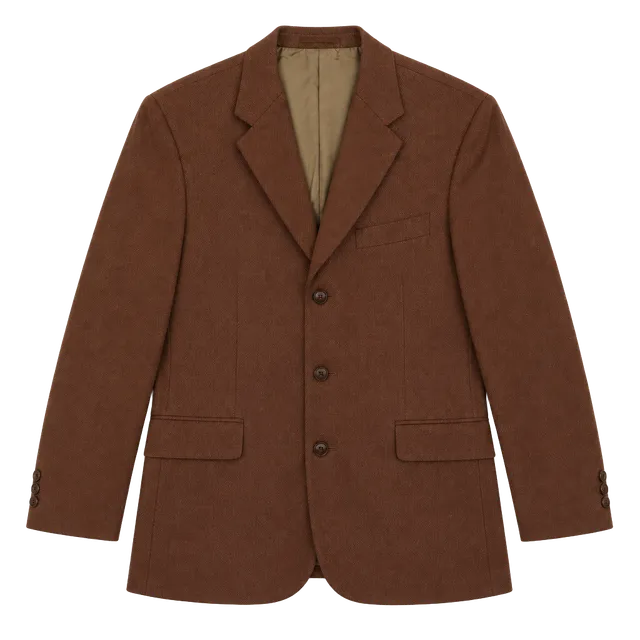 Vintage Kasper Men's 42R Microfiber Suede Blazer Sport Coat Made in Canada Brown