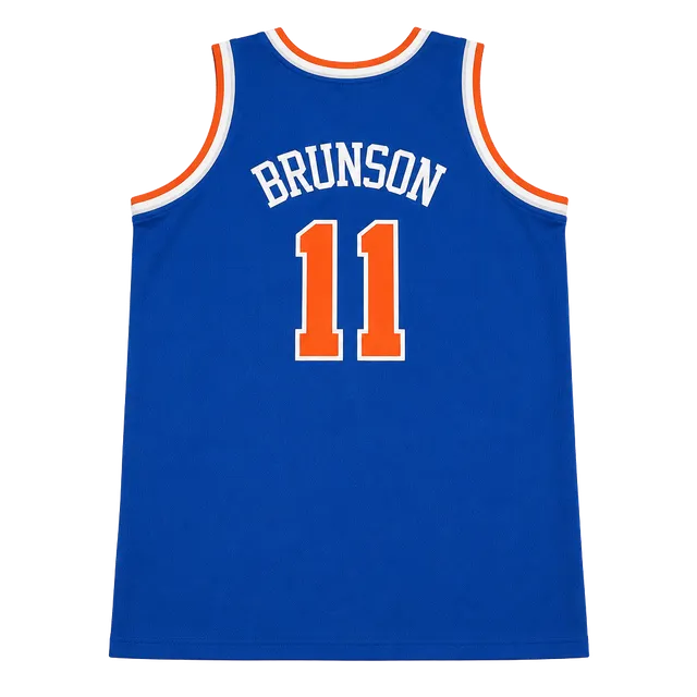 Jalen Brunson New York Knicks Basketball Jersey Size XL Blue #11