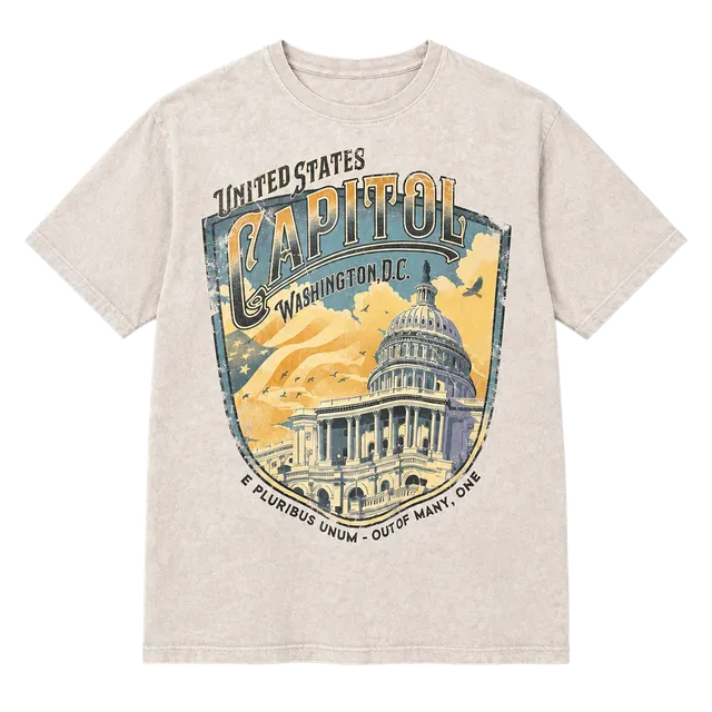 Big Vista United States Capitol Washington D.C. T-Shirt Size L