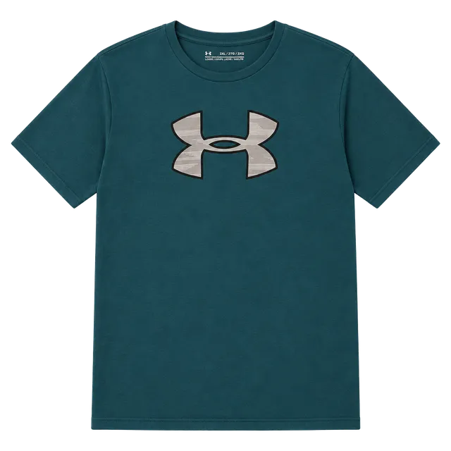 Under Armour HeatGear T-Shirt Size 2XL Teal Logo Graphic