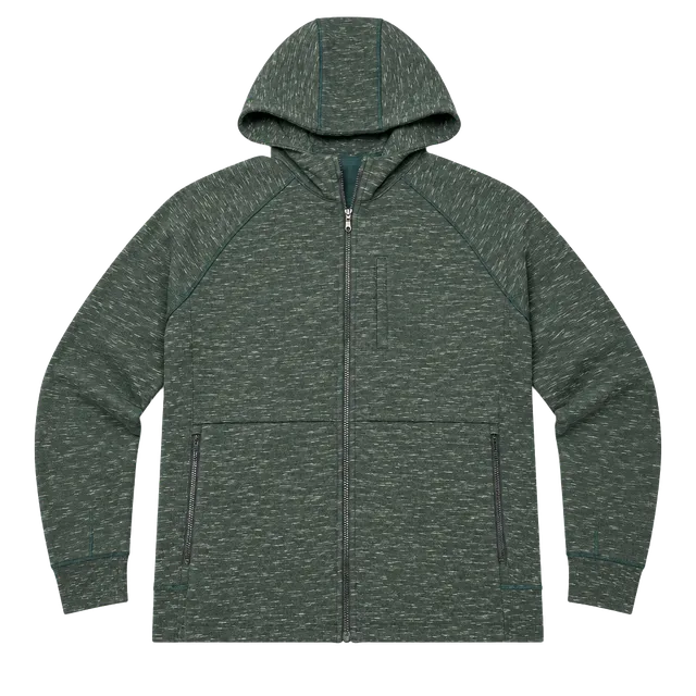 Essential Lululemon Full Zip Hoodie Size XL Mens Green Space Dye Sweatshirt