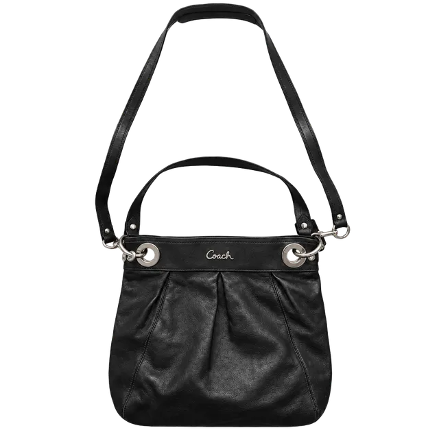Coach Black Leather Shoulder Bag F17605