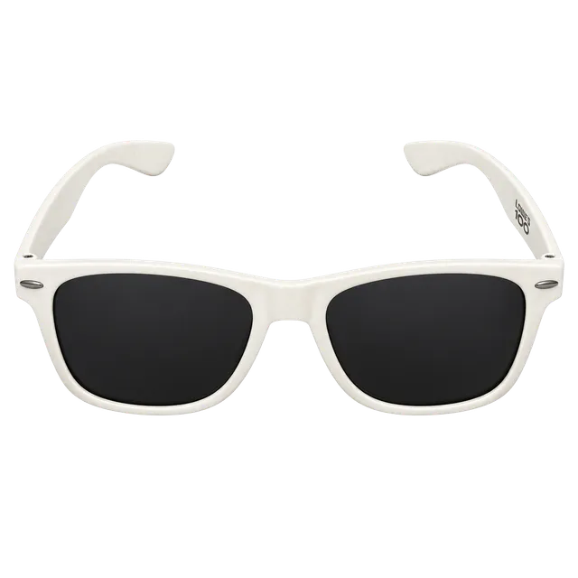 OLAY Retro Sunglasses White UV400