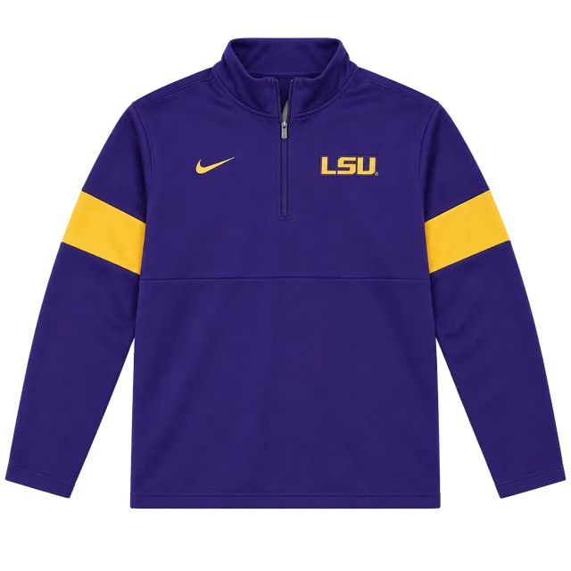 Nike LSU Tigers Dri-Fit 1/4 Zip Pullover Size M