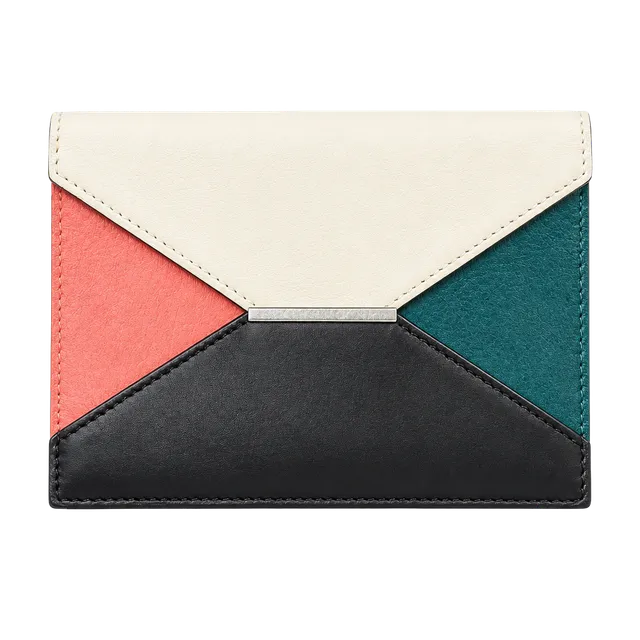 Celine Multicolor Calfskin & Haircalf Envelope Wallet
