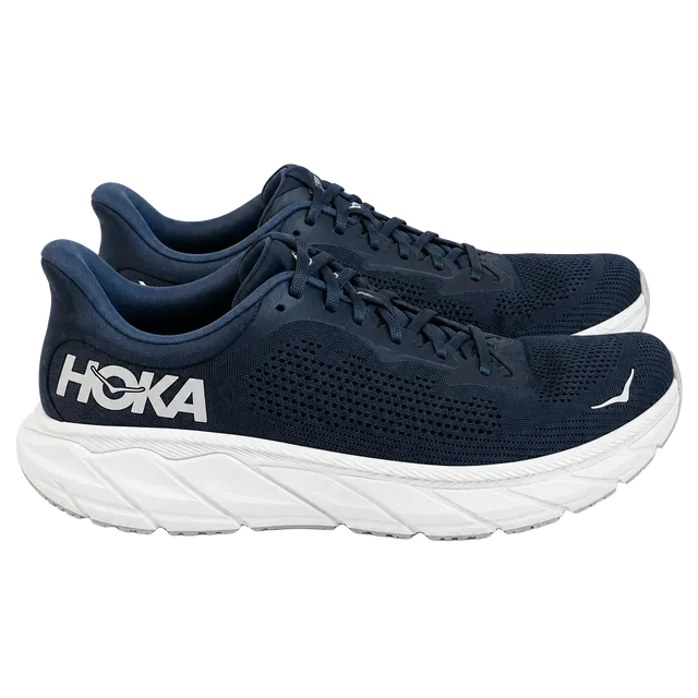 Hoka One One, Arahi 7, Navy Blue Size Running Shoes, Cushioned Support, Men’s 14