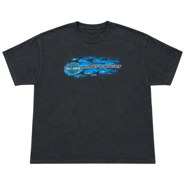 Harley Davidson Graphic T-Shirt Black Size 3XL