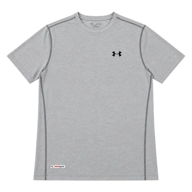 Under Armour HeatGear T-Shirt Size XL Gray Athletic Fitted
