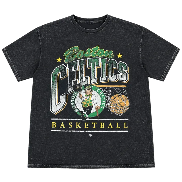 47 Brand Boston Celtics Vintage Tubular T-Shirt Size L Black