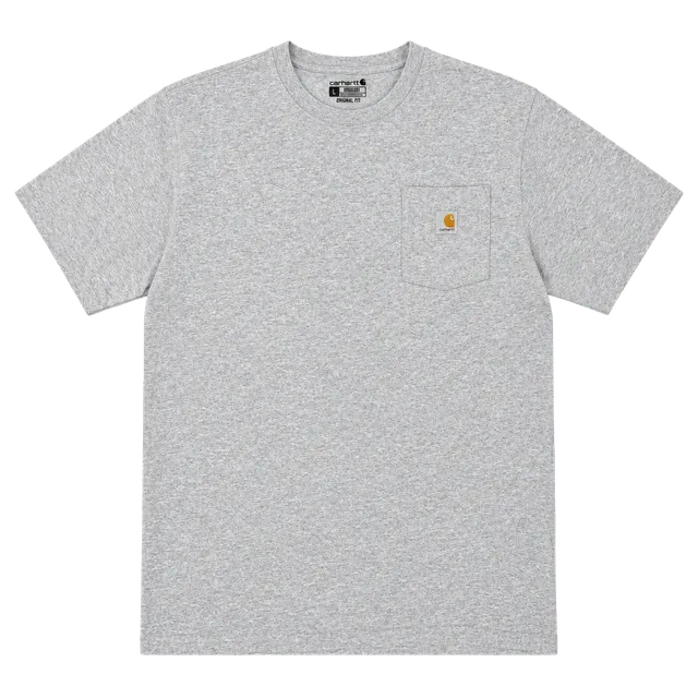 Carhartt Pocket T-Shirt Size L Tall Gray Loose Fit Short Sleeve