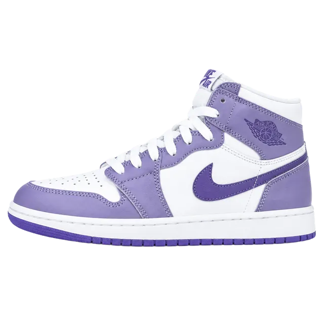 Air Jordan 1 Mid GS Size 5.5Y Dusty Amethyst Court Purple