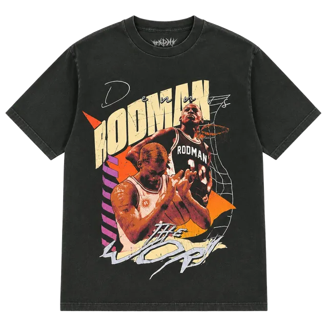 Rodman Apparel Dennis Rodman T-Shirt Size Large Green Graphic Tee