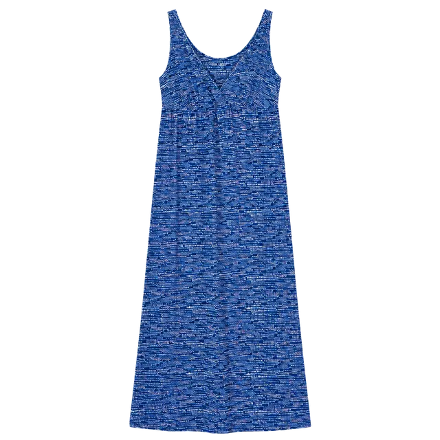 Alfani Intimates Maxi Dress Size XXL Blue Patterned Sleeveless