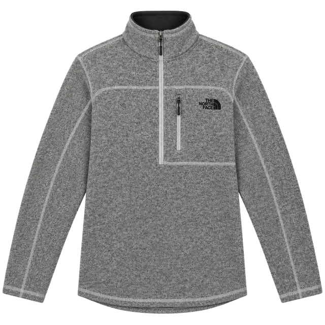 906 The North Face Gordon Lyons Quarter Zip Size L Gray
