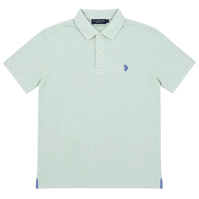 U.S. Polo Assn. Ultimate Pique Polo Size L Mint Green Short Sleeve Shirt