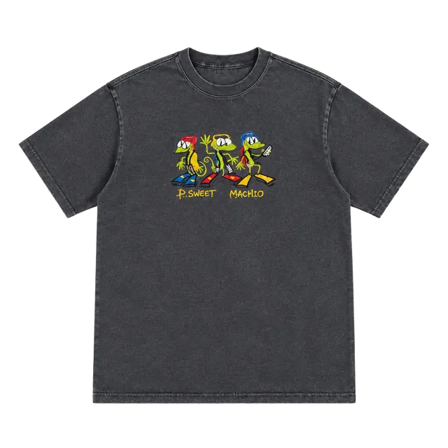 Vintage Puerto Vallarta Mexico Graphic T-Shirt Charcoal Gray