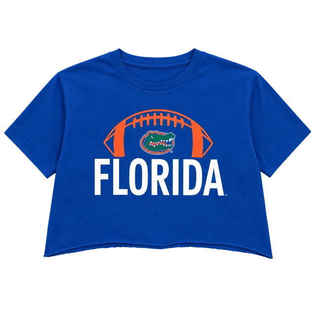 Florida Gators T-Shirt Youth XL Blue Graphic Custom Crop Tee