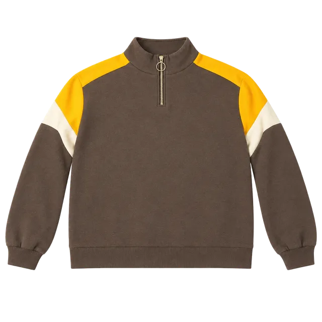 H&M Divided Quarter Zip Sweatshirt Size S Colorblock