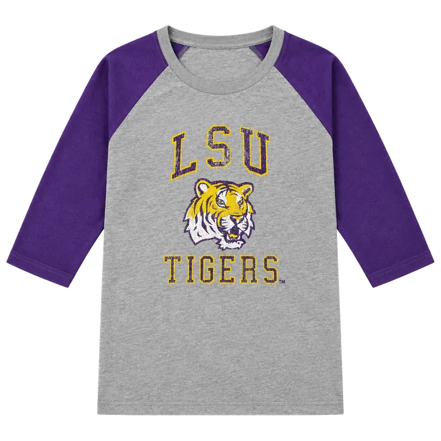 Vintage LSU Tigers Long Sleeve Izod Collegiate Raglan Shirt Size XL