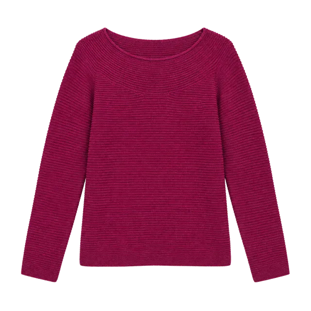 Talbots Magenta Cotton Sweater 