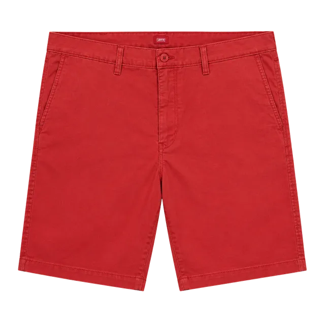 Levi's XX Chino Shorts Size 38 Red Stretch Casual Flat Front
