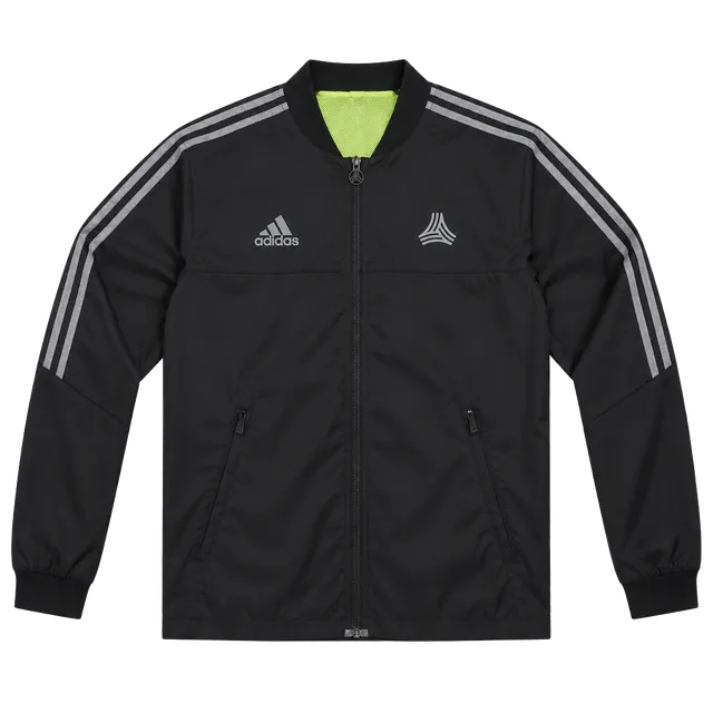 Adidas Jacket Size M Black Track Windbreaker Full Zip