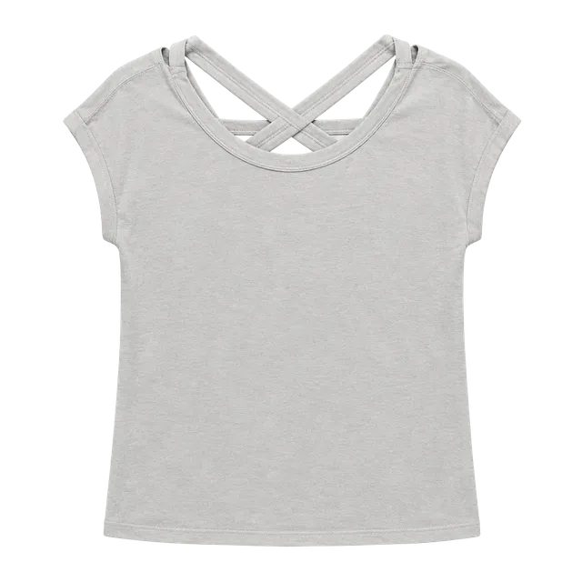 Athletic Works White Short Sleeve Tee with Crisscross Back