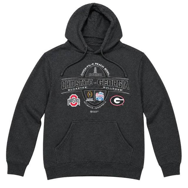 Independent Trading Company Ohio State vs Georgia 2022 Peach Bowl Hoodie Size L
