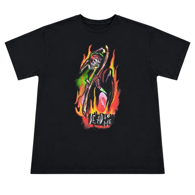 Y2K Dead To Me Grim Reaper Delta Pro Weight T-Shirt Size XL