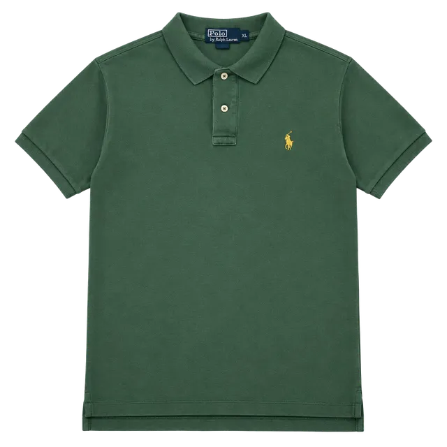 Polo By Ralph Lauren Polo Shirt Size XL Green Cotton Yellow Pony