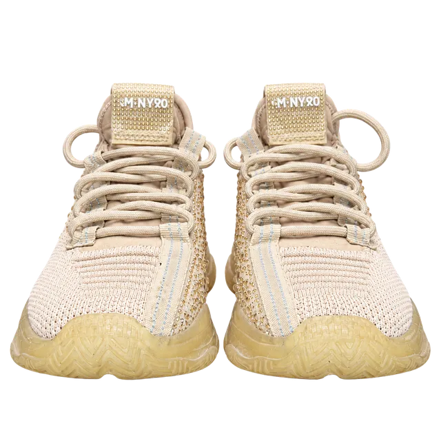 Steve Madden NY90 Sneakers Beige Rhinestone