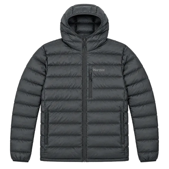 Marmot Down Jacket Size XXL Black Puffer Hooded
