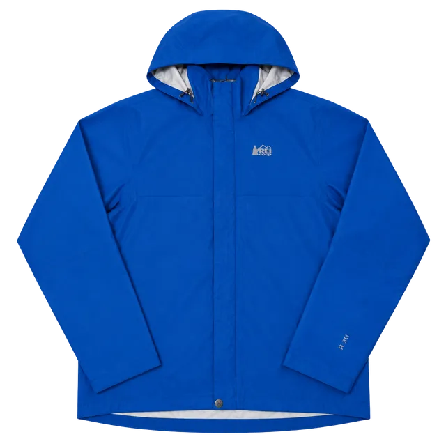 REI Co-op Peak 2.5L Rain Jacket Size XXL Blue Waterproof Hooded Shell