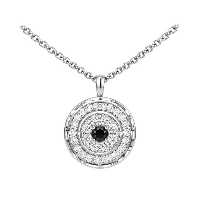 BP Rare Unicorn 1/250 Black Onyx CZ Mother of Pearl Look on Flip Side Necklace