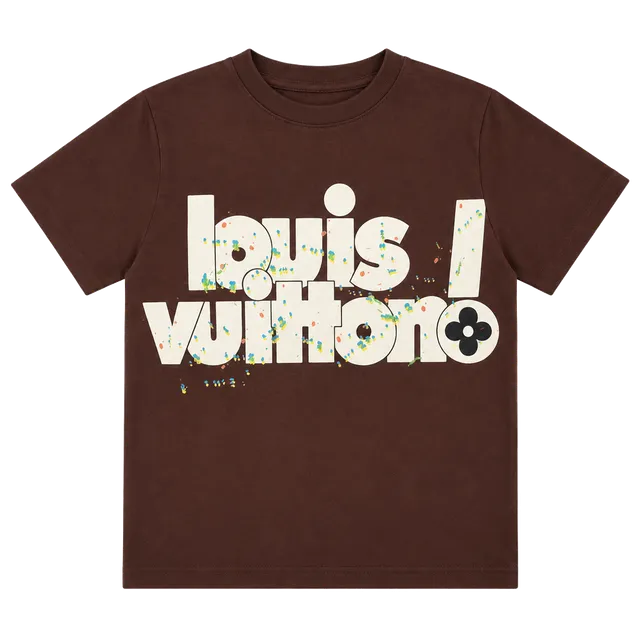 Louis Vuitton T-Shirt Size L Brown Logo Print