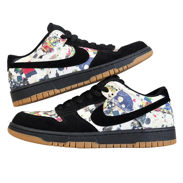 Nike SB Dunk Low Rammellzee Size 11 Black Multicolored Canvas
