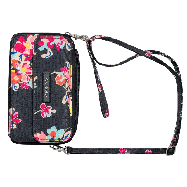 Vera Bradley RFID 3-in-1 Crossbody Wallet Pretty Posies