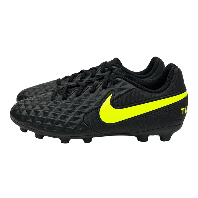 Nike Tiempo Legend 8 Club MG Soccer Cleats Black Yellow (Size: 1.5y)