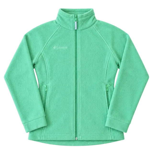 Columbia Fleece Jacket Womens M Lime Green Benton Springs Full Zip Up Sweater